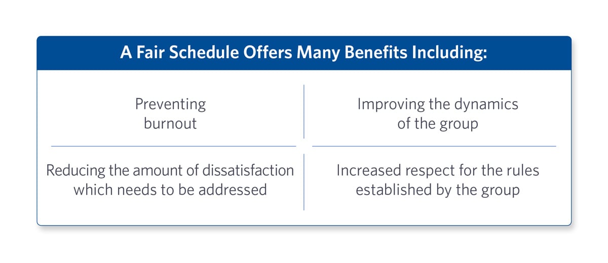 Fair Schedule Benefits